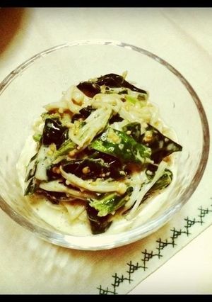 カフェ風えのきとほうれん草の胡麻マヨ和え-レシピのメイン写真
