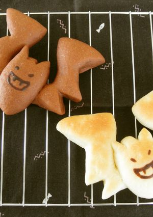 ハロウィンにコウモリ♪バット☆パン-レシピのメイン写真