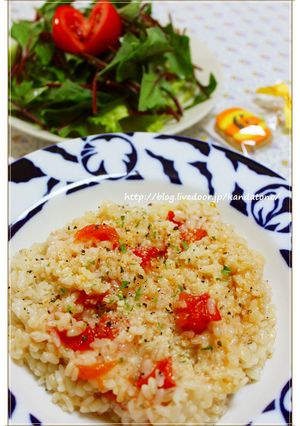 残った麦飯でトマトリゾット-レシピのメイン写真