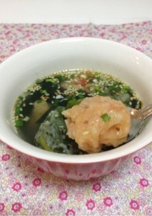 簡単！わかめすいとんすーぷ-レシピのメイン写真