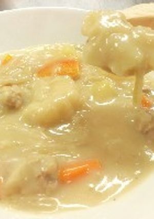チーズすいとん入りシチュー-レシピのメイン写真