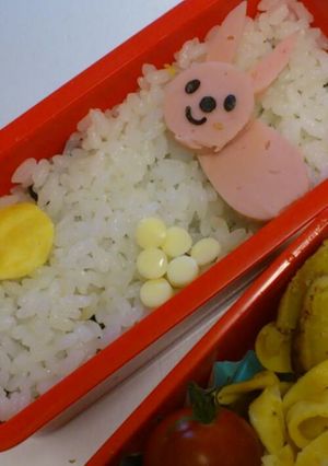 キャラ弁☆ソーセージでうさぎちゃん-レシピのメイン写真