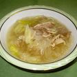★豚肉と葱とマロニーの中華スープ★