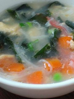 包丁いらず*ミックスVで簡単中華スープ-レシピのメイン写真