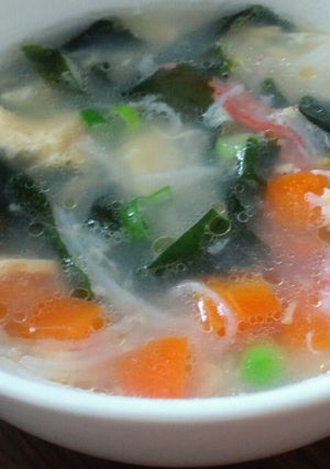 包丁いらず＊ミックスVで簡単中華スープ-レシピのメイン写真