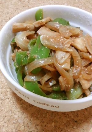 エリンギとピーマンの甜麺醤胡麻和え-レシピのメイン写真