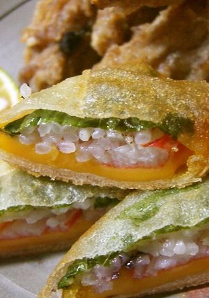 もちもち♪クラフトチーズのライス春巻き-レシピのメイン写真