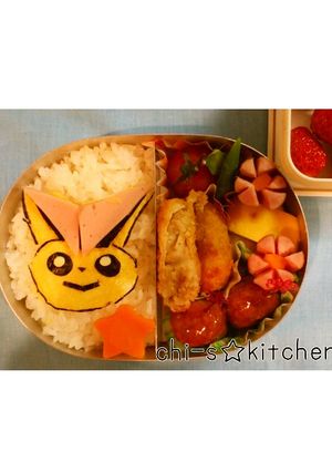 キャラ弁☆ビクティニ-レシピのメイン写真