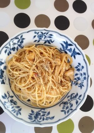 ホタテのトマトクリームパスタ-レシピのメイン写真