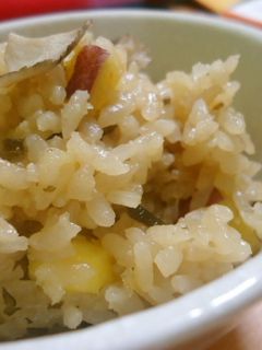 さつまいもと舞茸のほっこり秋ご飯♡-レシピのメイン写真