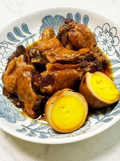 手羽元とゆで卵煮(圧力鍋)-レシピのメイン写真