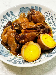 手羽元とゆで卵煮(圧力鍋)-レシピのメイン写真