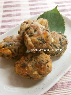 ひじきと根菜のすり身揚げ-レシピのメイン写真
