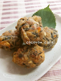 ひじきと根菜のすり身揚げ-レシピのメイン写真