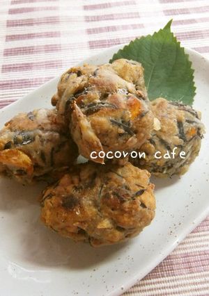 ひじきと根菜のすり身揚げ-レシピのメイン写真