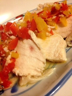 しっとり鶏胸肉と彩り塩麹ソース-レシピのメイン写真