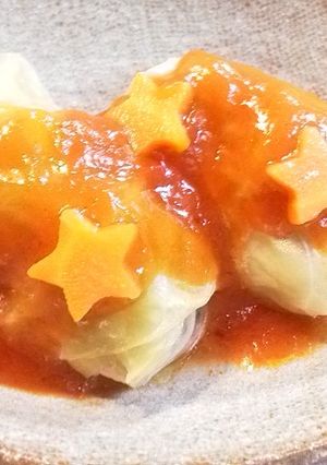 流れ星付☆ロールキャベツ-レシピのメイン写真