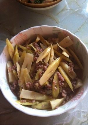 たけのこと豚ひき肉の炒め煮-レシピのメイン写真