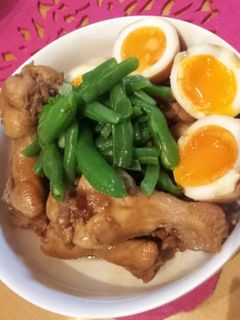 超簡単!鶏もも肉のさっぱり煮&半熟卵-レシピのメイン写真