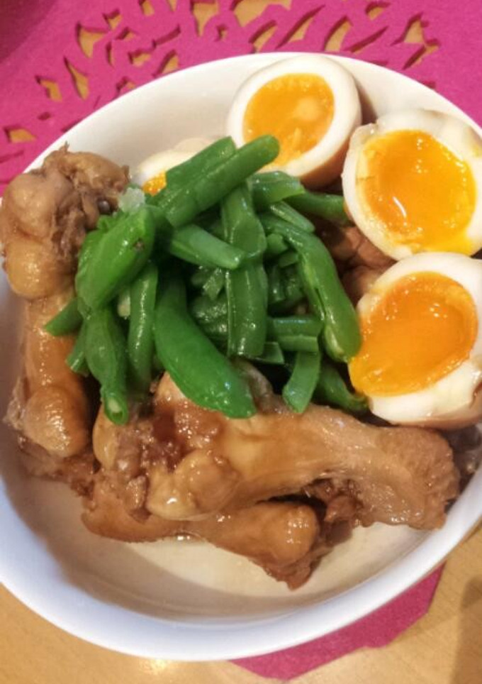 超簡単！鶏もも肉のさっぱり煮&半熟卵-レシピのメイン写真