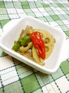 レンコンとこんにゃくのきんぴら-レシピのメイン写真