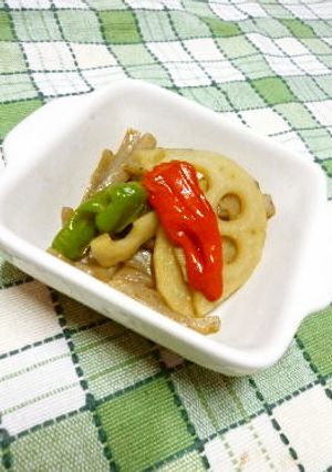 レンコンとこんにゃくのきんぴら-レシピのメイン写真