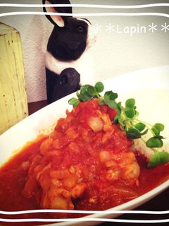 **簡単鶏トマト煮込み**-レシピのメイン写真