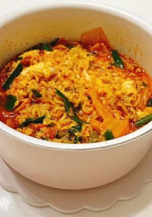 辛ラーメンキムチ☆宮崎辛麺風アレンジ-レシピのメイン写真