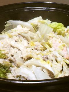 豚肉と白菜の塩麹鍋(鮭プラス)-レシピのメイン写真