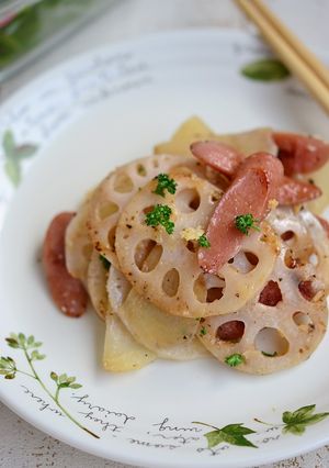 れんこんとウィンナーのチーズきんぴら-レシピのメイン写真