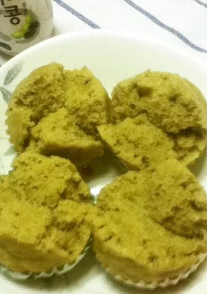 HMで簡単豆乳抹茶蒸しパン-レシピのメイン写真