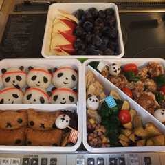 รูปของ 運動会用☆応援パンダ弁当