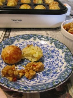 ピリ辛!肉味噌たこ焼き-レシピのメイン写真