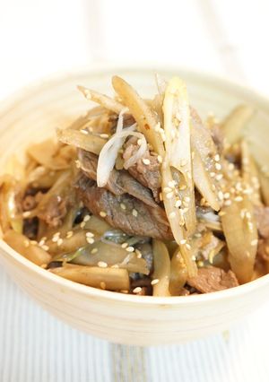 牛肉とごぼうの甘辛-レシピのメイン写真