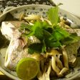 鯛としめじの酒蒸し・小料理屋風