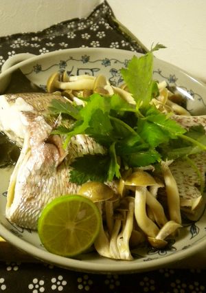 鯛としめじの酒蒸し・小料理屋風-レシピのメイン写真
