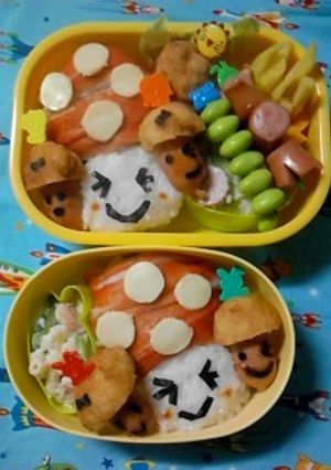 きのこ キャラ弁-レシピのメイン写真