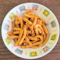 รูปของ 【保育所給食】マカロニの黄粉和え