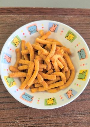 【保育所給食】マカロニの黄粉和え-レシピのメイン写真