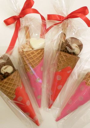 バレンタイン　アイスカップでチョコ♪-レシピのメイン写真