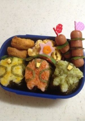 キャラ弁☆ウィザード(赤・黄・緑)-レシピのメイン写真