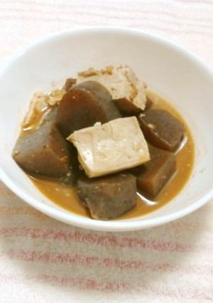 こんにゃくと豆腐でヘルシー味噌煮-レシピのメイン写真
