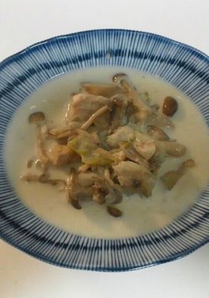 圧力鍋で☆キノコと鶏肉のクリーム煮-レシピのメイン写真