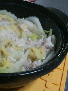 簡単!アッサリ白菜の豚肉サンド鍋-レシピのメイン写真