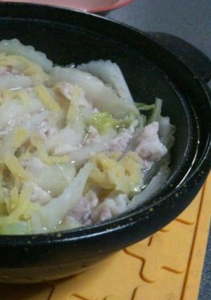 簡単！アッサリ白菜の豚肉サンド鍋-レシピのメイン写真