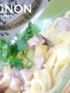 さつまいもと鶏肉のクリームパスタ-レシピのメイン写真