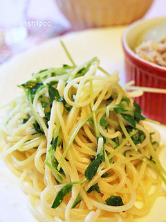 塩麹で豆苗パスタ-レシピのメイン写真