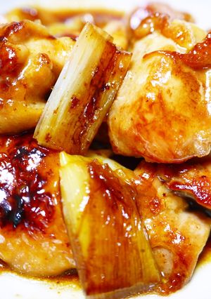 ★ズボラな焼き鳥★串なし！鶏もも肉と白葱-レシピのメイン写真