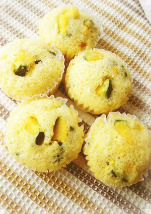 簡単おやつ✿かぼちゃの蒸しパン-レシピのメイン写真