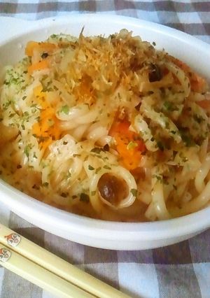 娘のための♥うどんde焼きそば♥-レシピのメイン写真